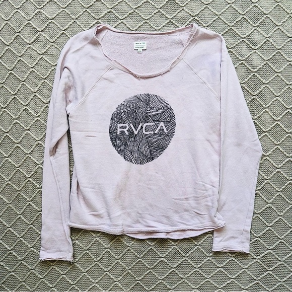RVCA Relaxed Sweatshirt Wide Neck XL Women’s Long Sleeve - Picture 1 of 7